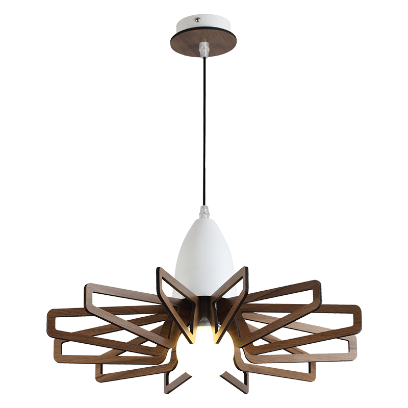 ΚΡΕΜΑΣ Φ/Σ 1ΧE27 ΑΠΟΧΡ.ΣΚΟΥΡ ΞΥΛΟΥ MDF+ΛΕΥΚΟ...