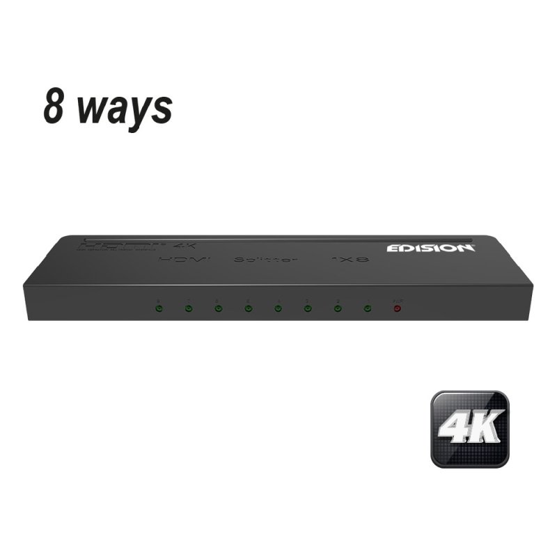 4K HDMI Splitter 1x8
