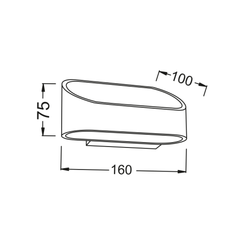 NETTO ΛΕΥΚΗ ΑΠΛΙΚΑ LED UP-DOWN 1X3W 230V 4000K 25000hrs... 2