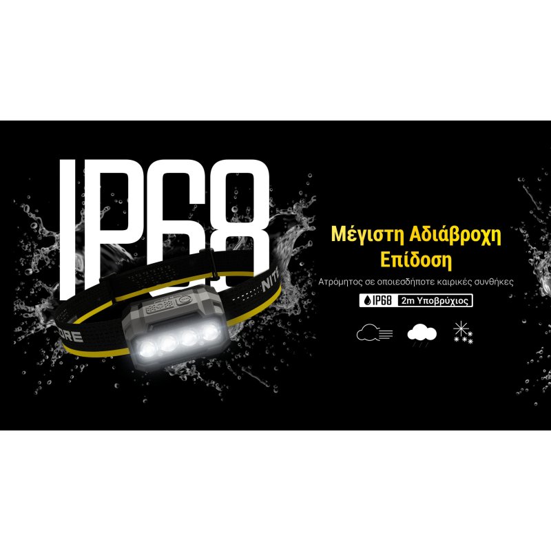 ΦΑΚΟΣ LED NITECORE HEADLAMP HA23 UHE, Black