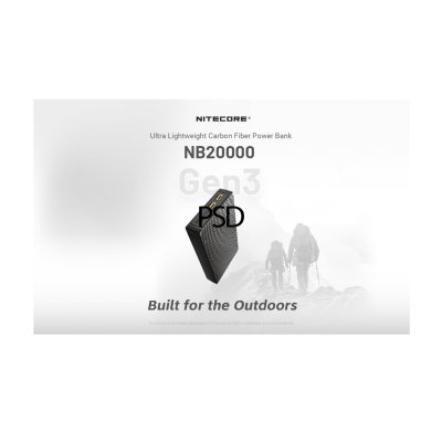 POWER BANK NITECORE NB20000 GEN3 Carbon Fiber