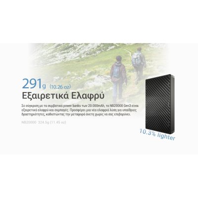 POWER BANK NITECORE NB20000 GEN3 Carbon Fiber