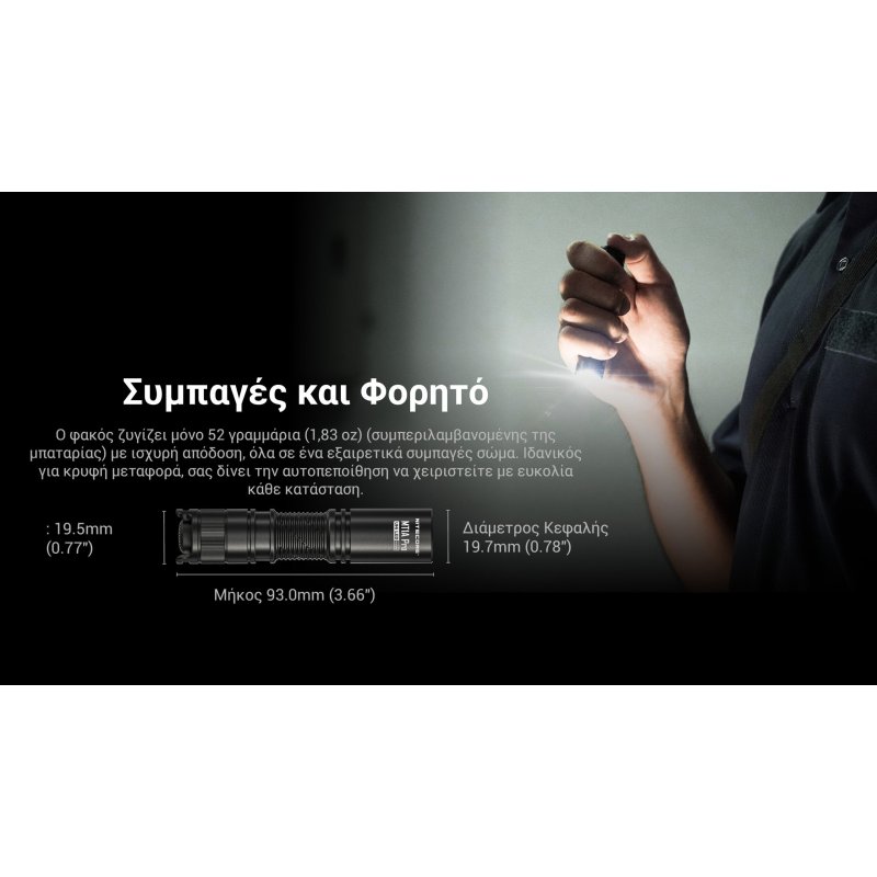 ΦΑΚΟΣ LED NITECORE MULTI TASK MT1A PRO