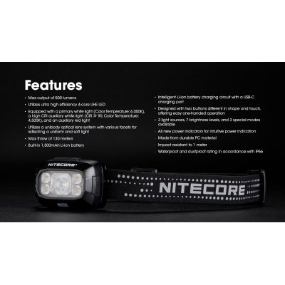 ΦΑΚΟΣ LED NITECORE HEADLAMP NU30 New, Black