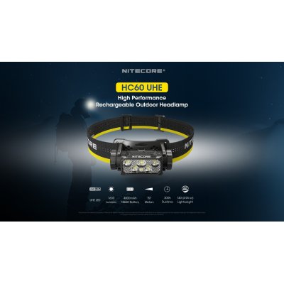 ΦΑΚΟΣ LED NITECORE HEADLAMP HC60 UHE, 1600 Lumens
