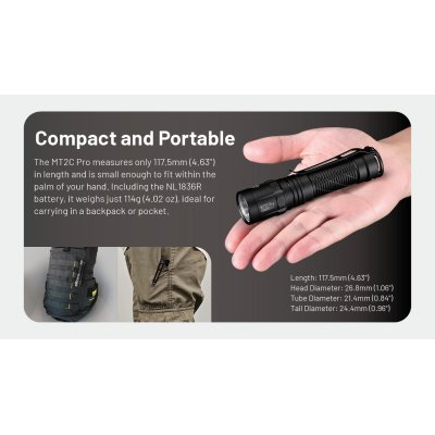 ΦΑΚΟΣ LED NITECORE MULTI TASK MT2C PRO