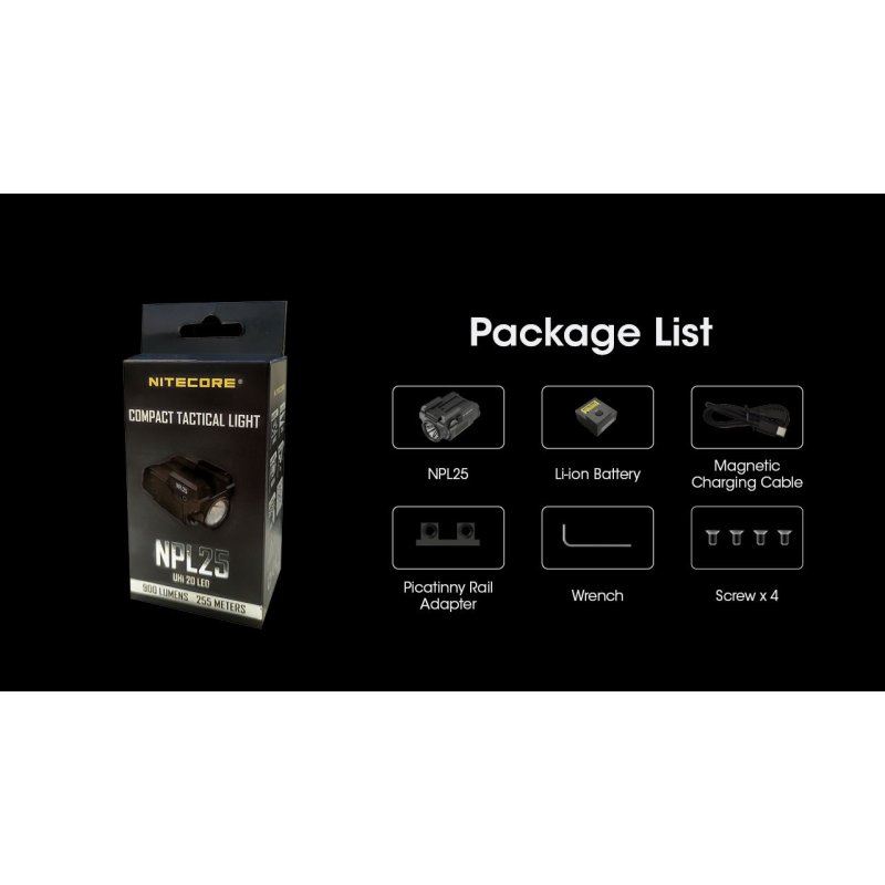 ΦΑΚΟΣ LED NITECORE NPL25, 900lumens