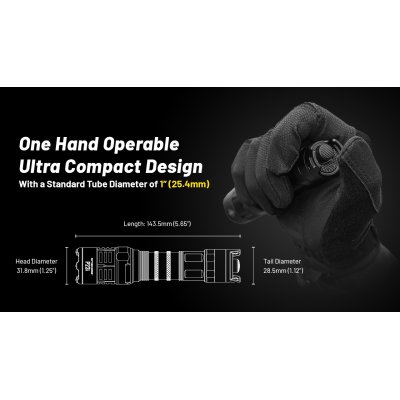 ΦΑΚΟΣ LED NITECORE PRECISE P23i, Tactical,...