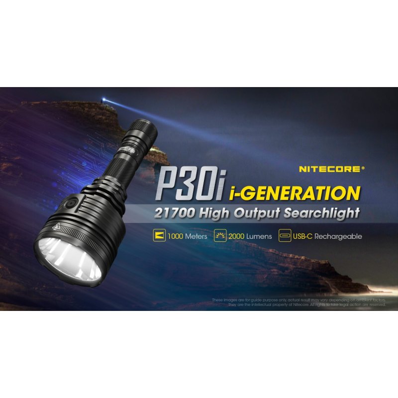 ΦΑΚΟΣ LED NITECORE PRECISE P30i, 2000 Lumens,...