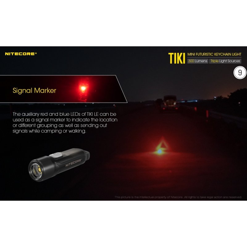 ΦΑΚΟΣ LED NITECORE TIKI LE, Black, USB-C, 300...