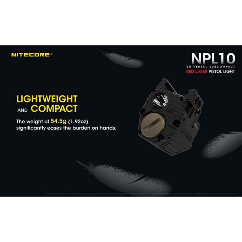 ΦΑΚΟΣ LED NITECORE NPL10, Set με μπαταρία CR2