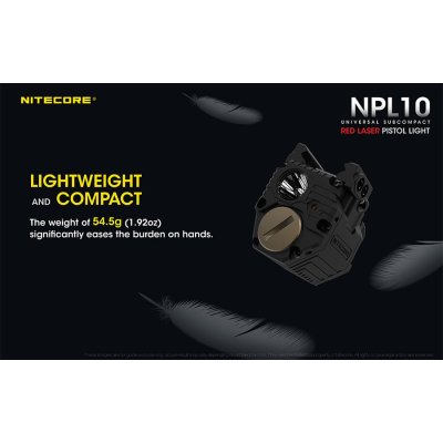 ΦΑΚΟΣ LED NITECORE NPL10, Set με μπαταρία CR2