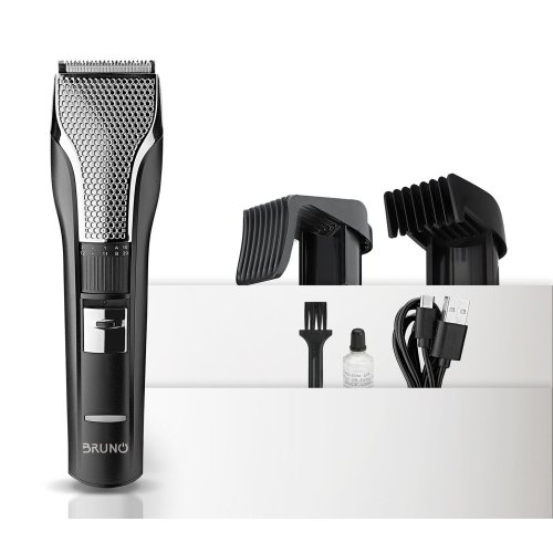 BRUNO BRN-0220 Κουρευτική μηχανή επαναφορτιζόμενη, μαύρη 2